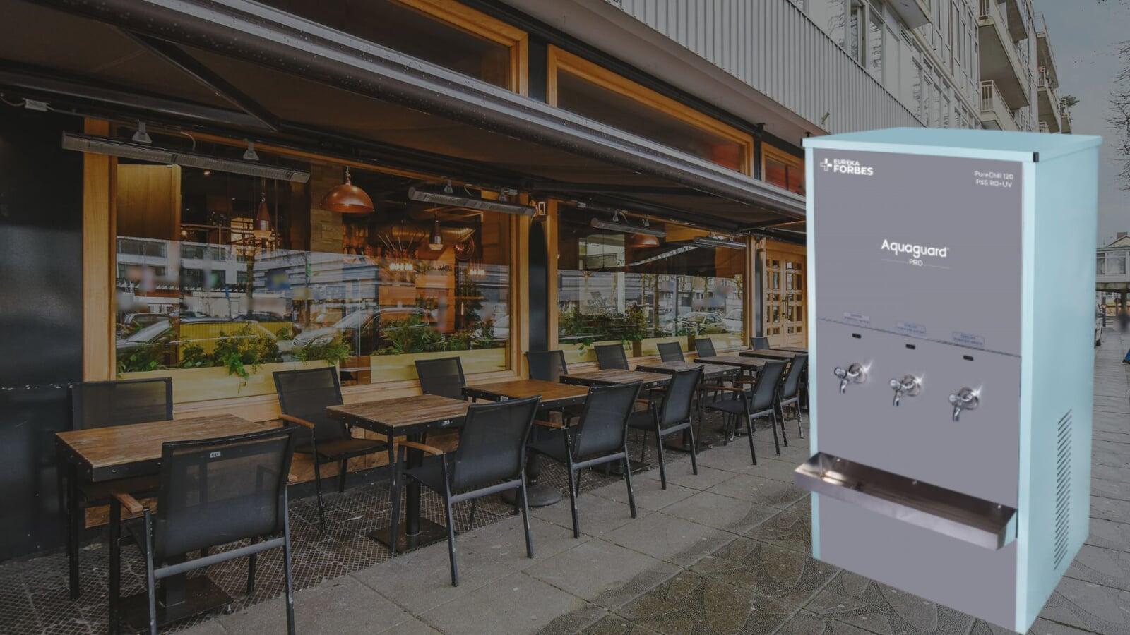 install Ro water cooler in your restaurant to serve clean and pure water to your customer and improve food quality.