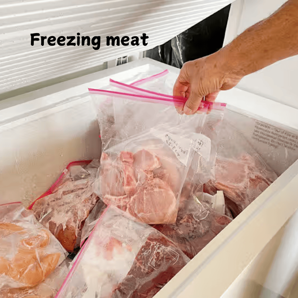 Freezing meat