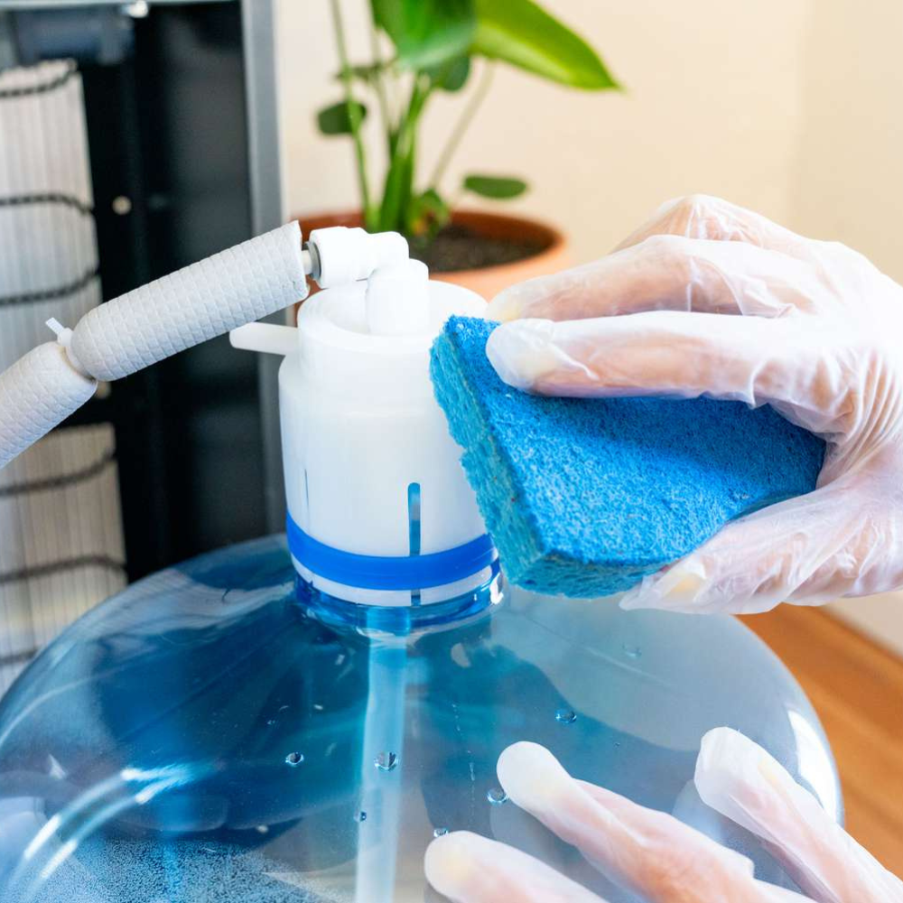 Clean the exterior of your water cooler regularly