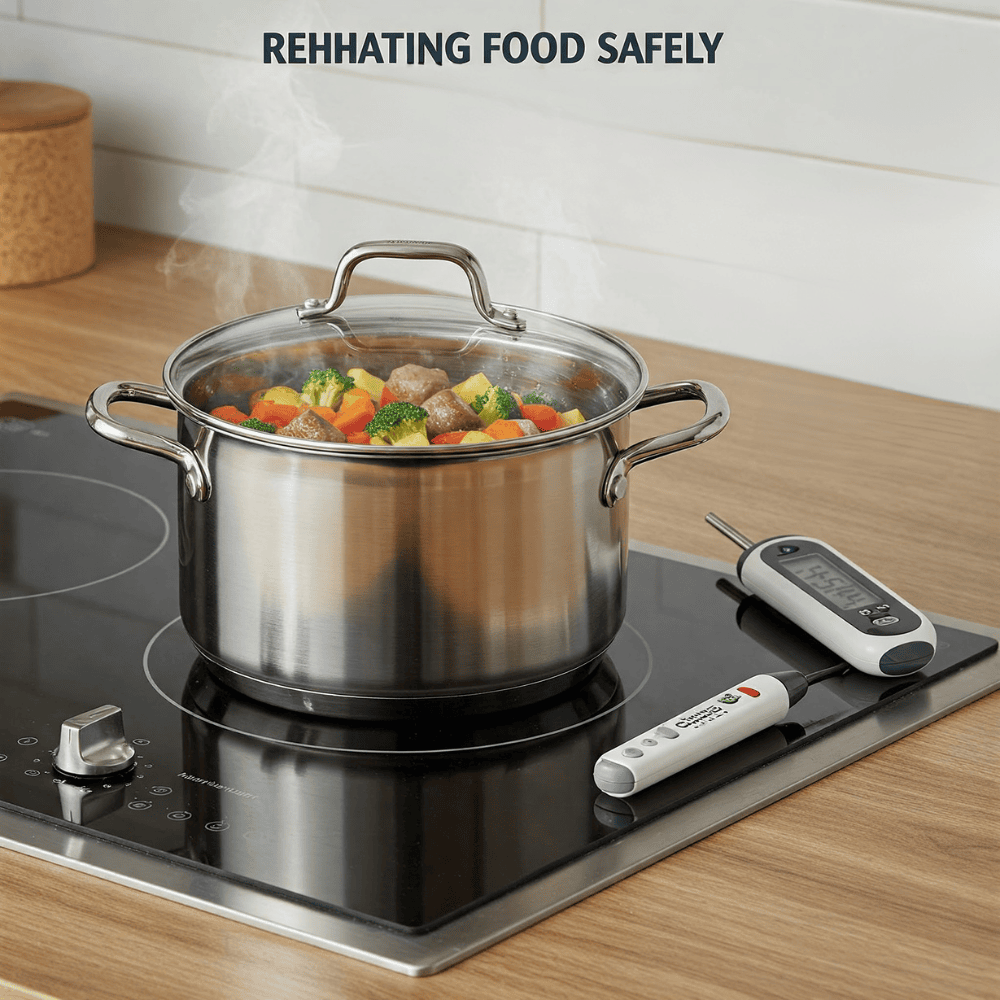 Reheat food properly