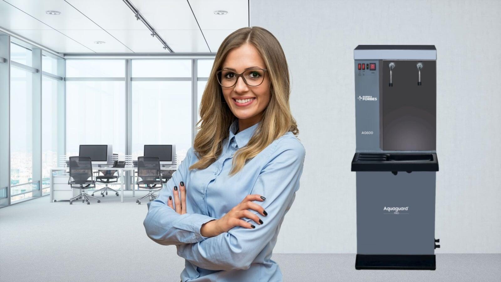 Ro water cooler in office for staff hydration and well being of your employees.
