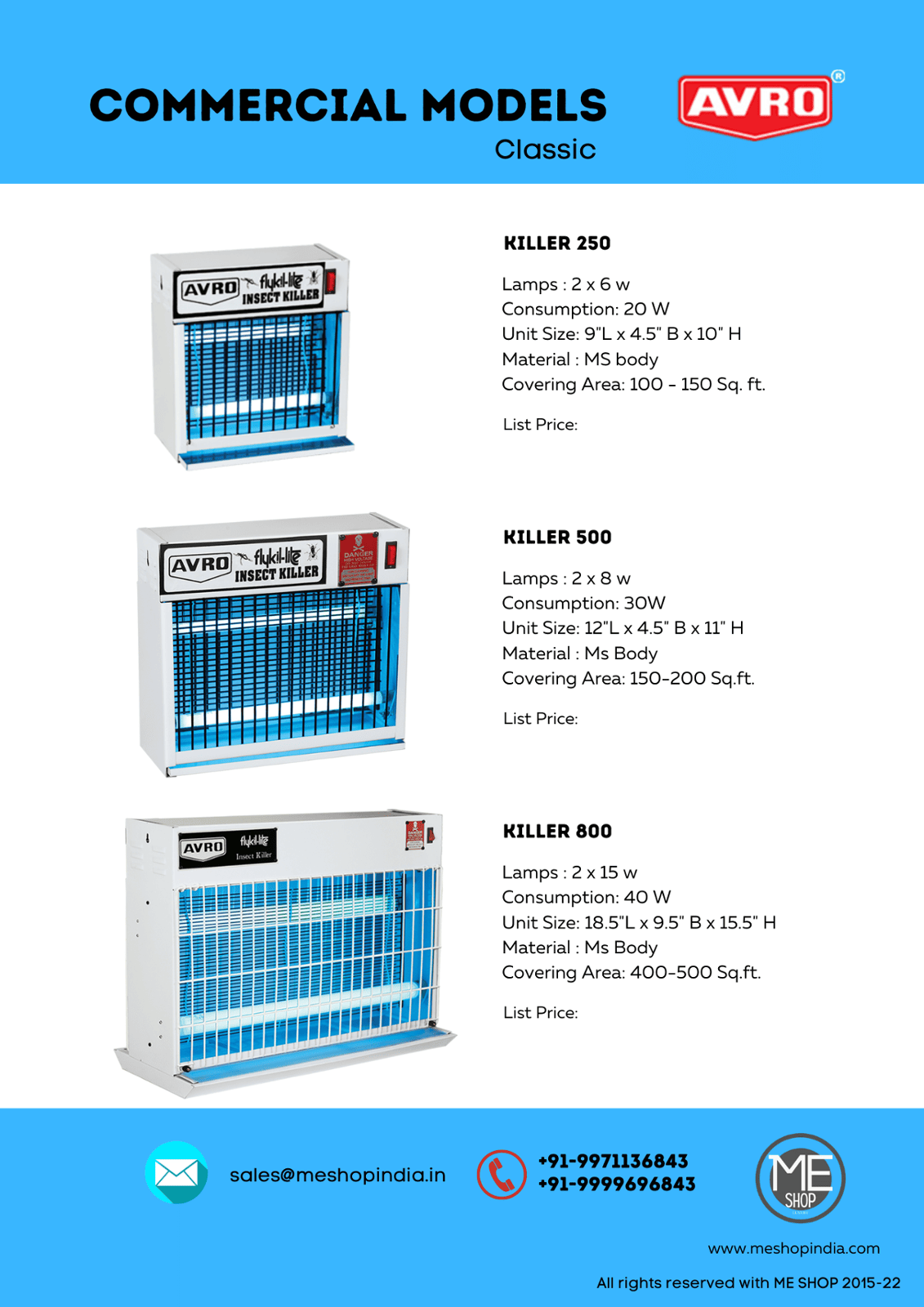  Avro insect killer machine dealer 
