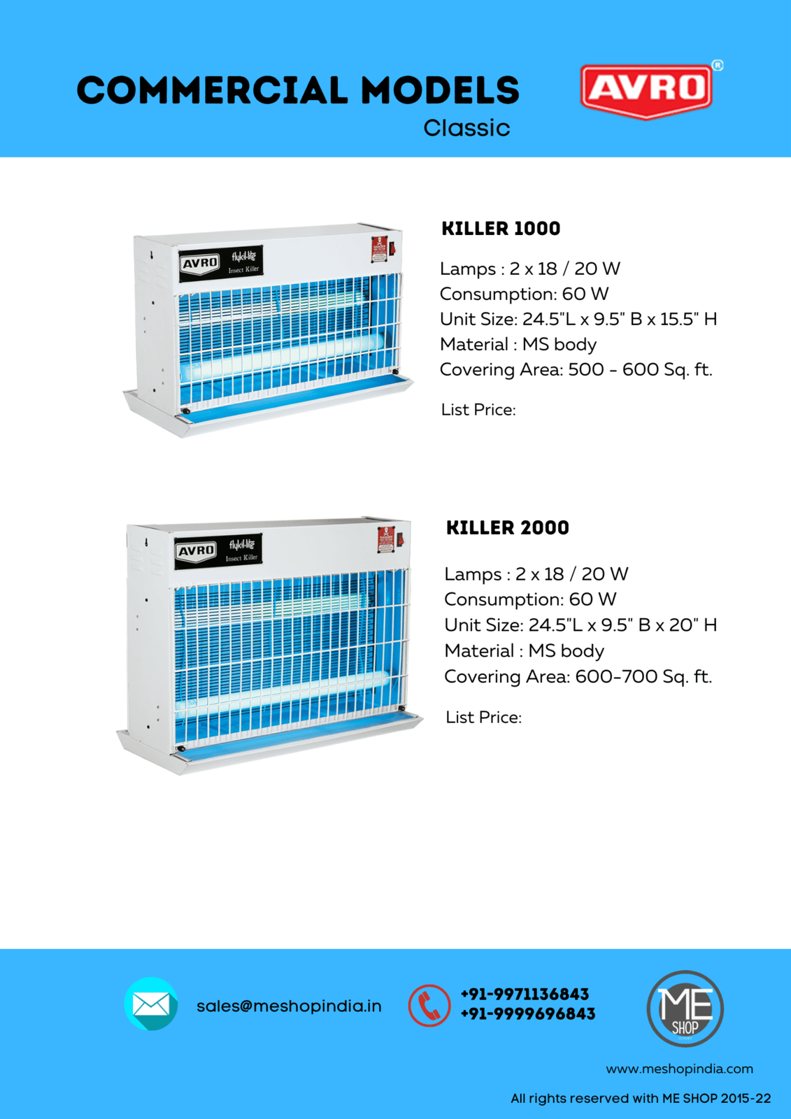 Avro insect killer machine dealer 