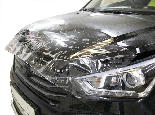PPF on car hood