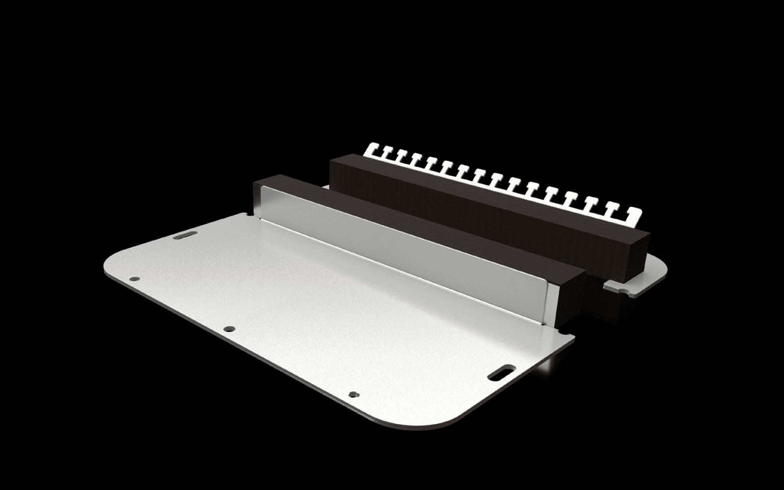 Placa de entrada de cables de dos piezas con perfil de estanqueidad elástico para AX Placa de entrada de cables de dos piezas con perfil de estanqueidad elástico para AX