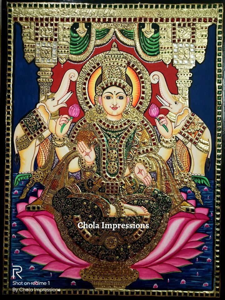 Lakshmi Tanjore Painting Lakshmi Tanjore Painting