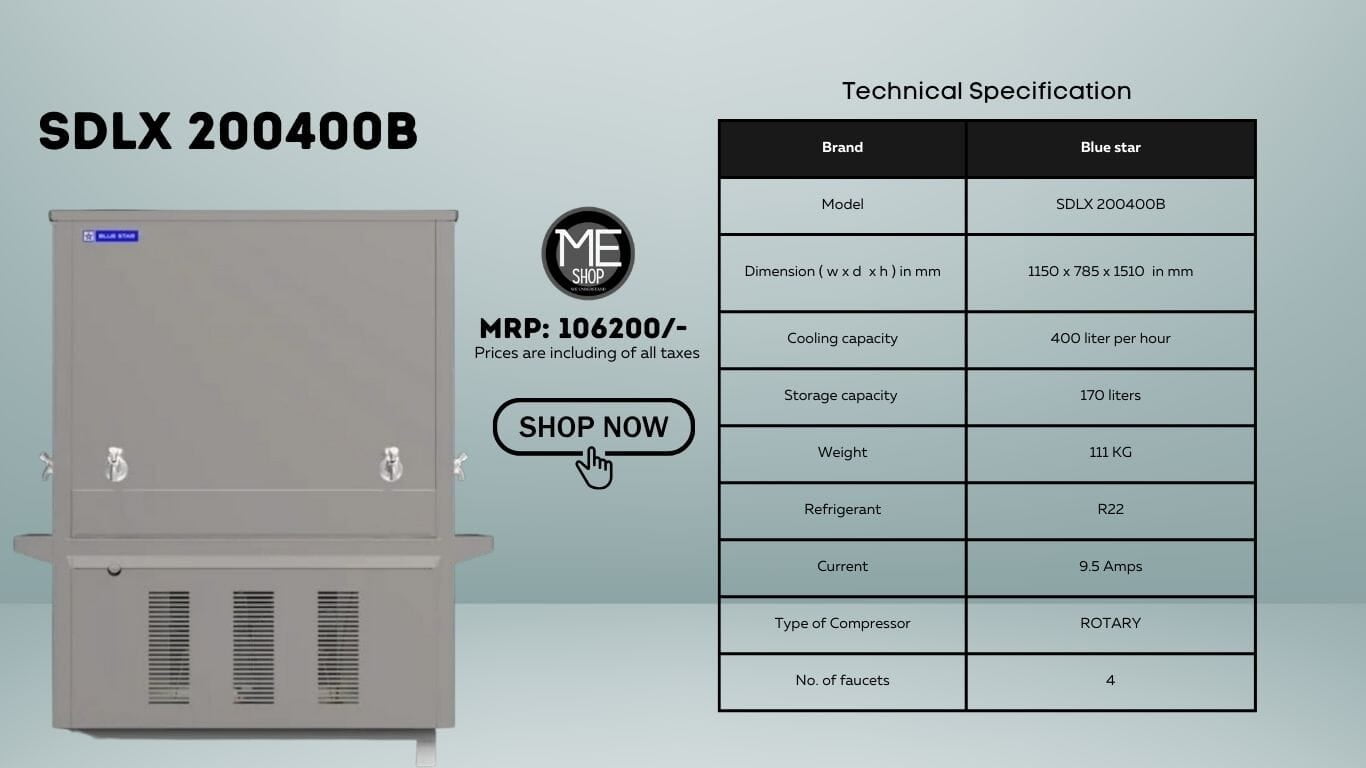  Water Cooler 400 Ltr