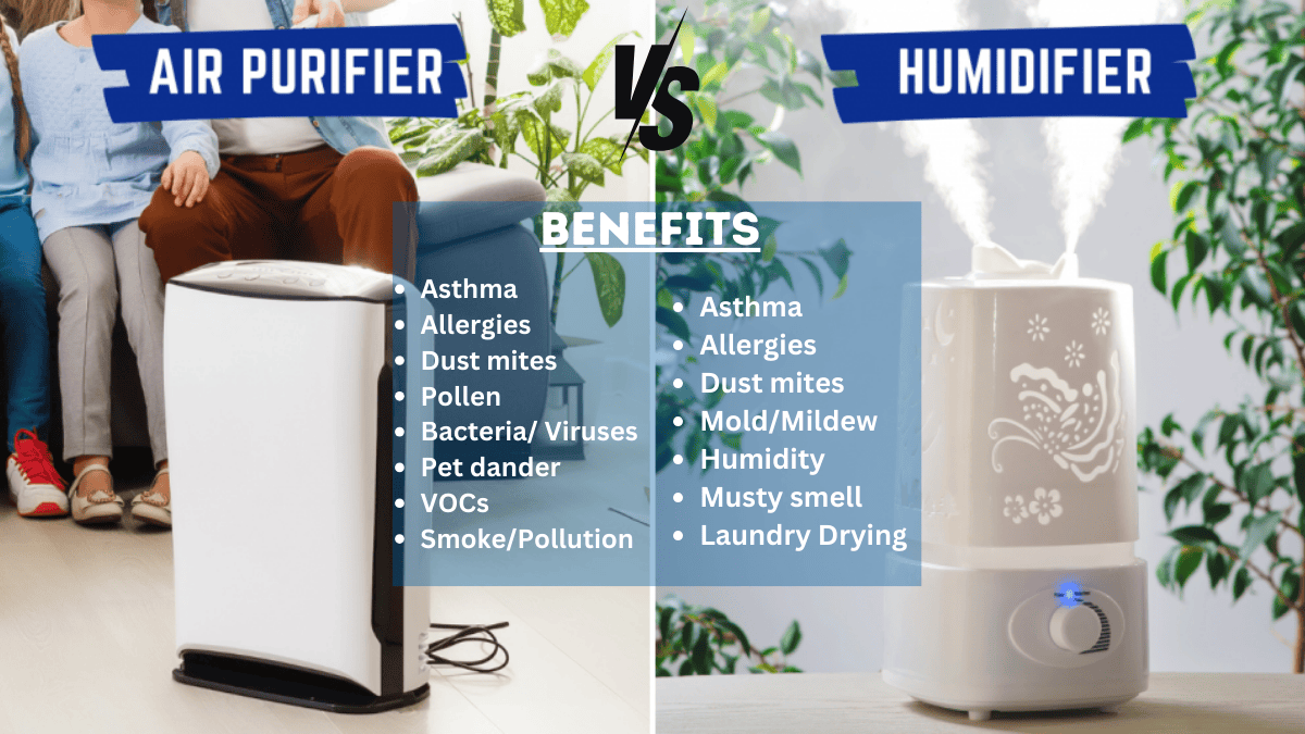 Air Purifier vs. Humidifier