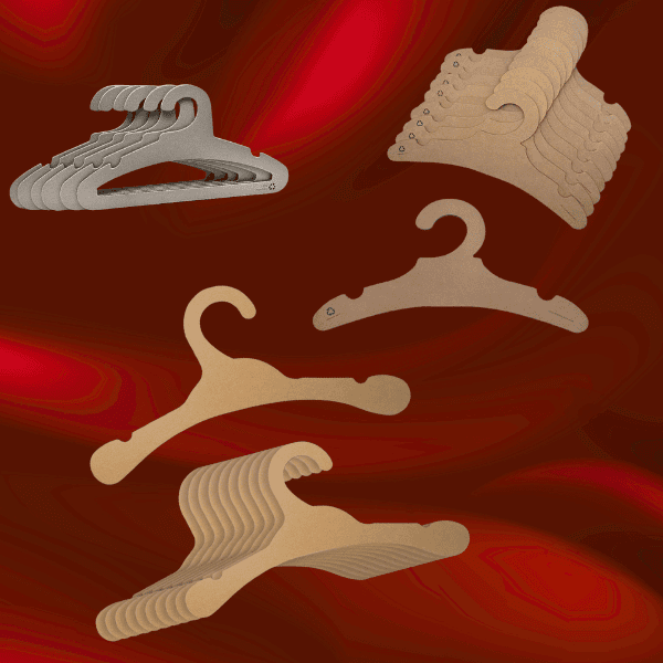 Branded Cardboard Hangers for Garment Display