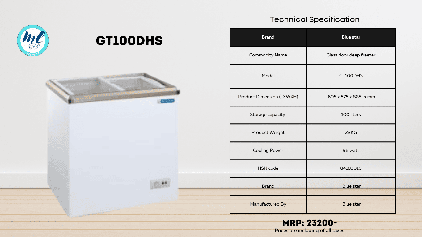 100 liter deep freezer