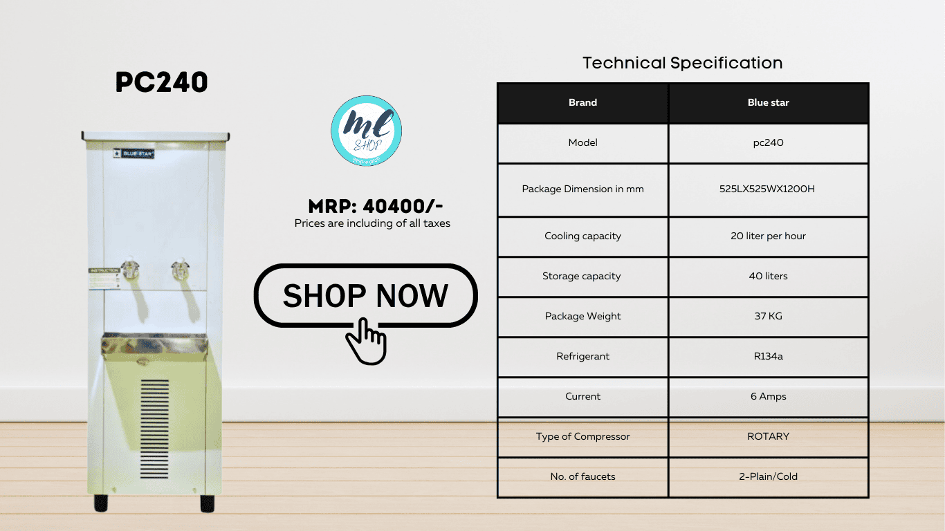 40 liter water cooler