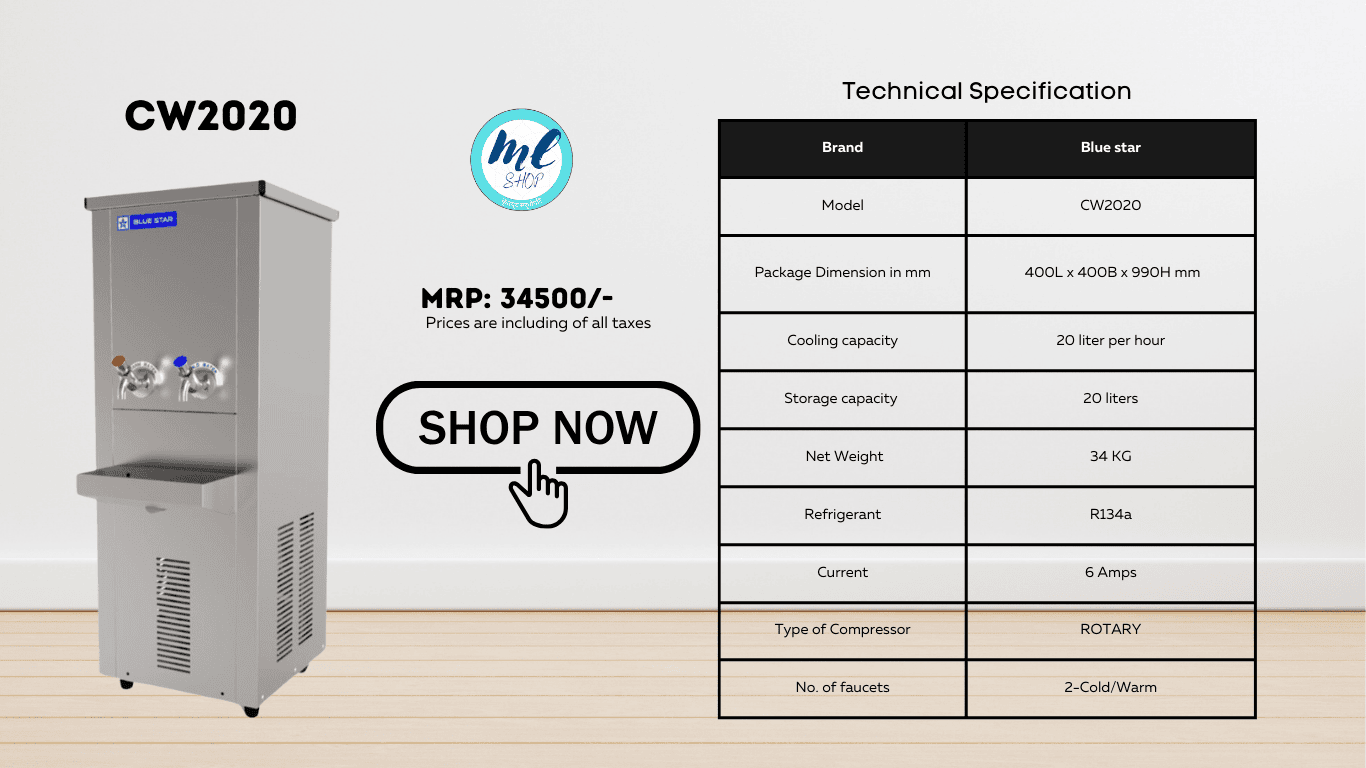 20 liter water cooler
