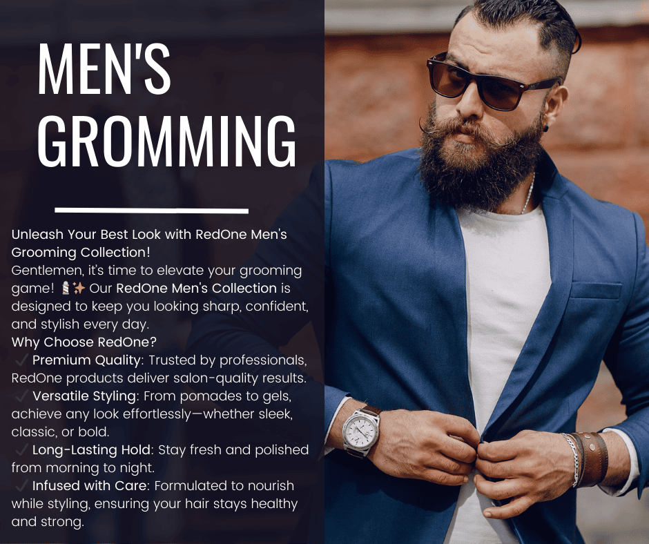 Men's grooming hair & Beard products
