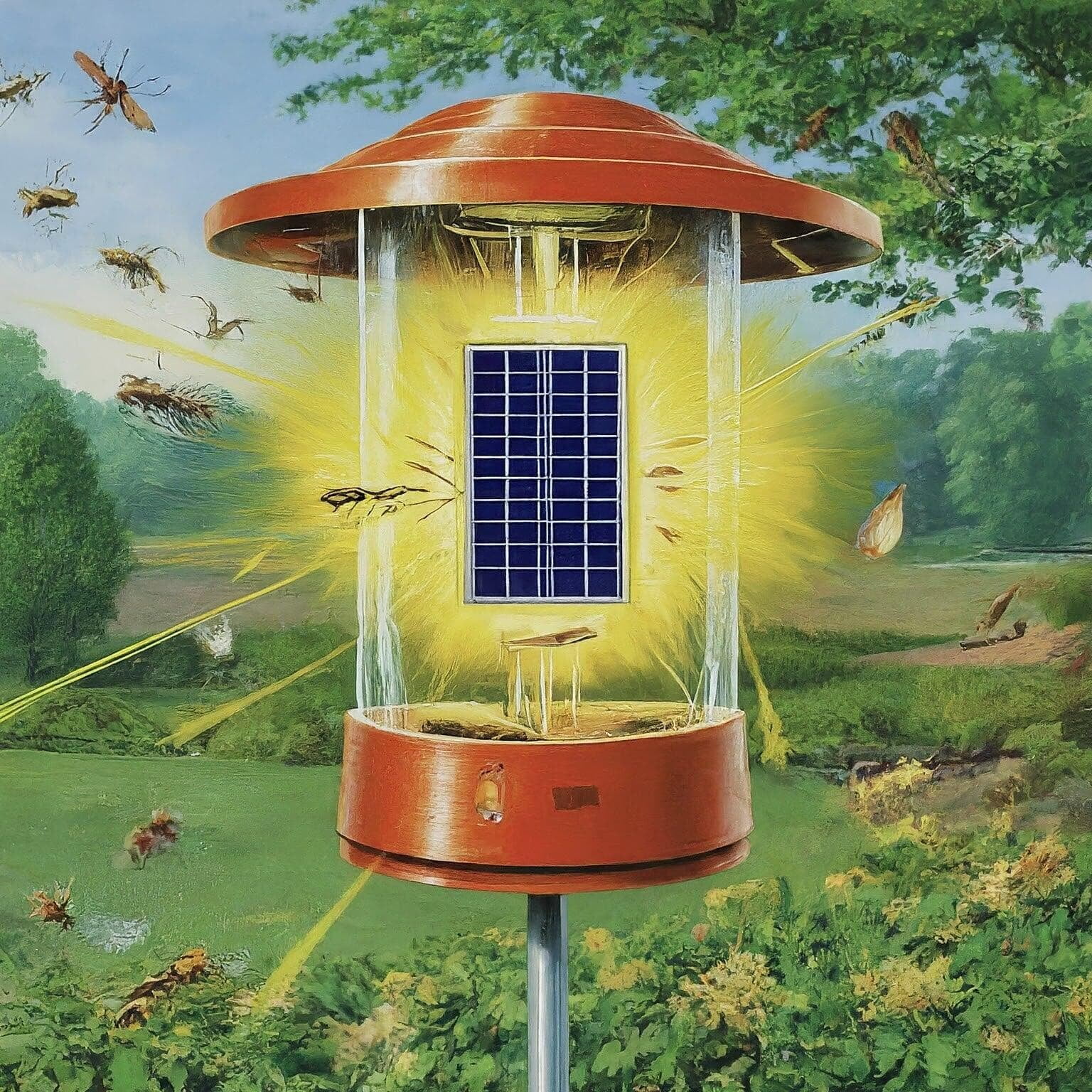 Solar Powered Insect Killer