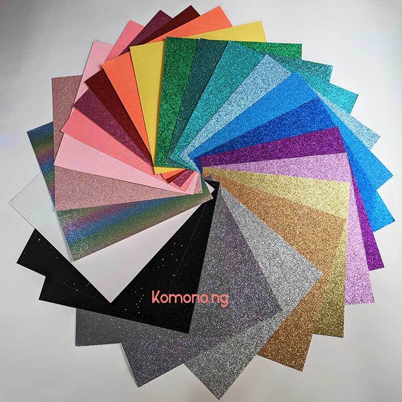 Glitter card stock
