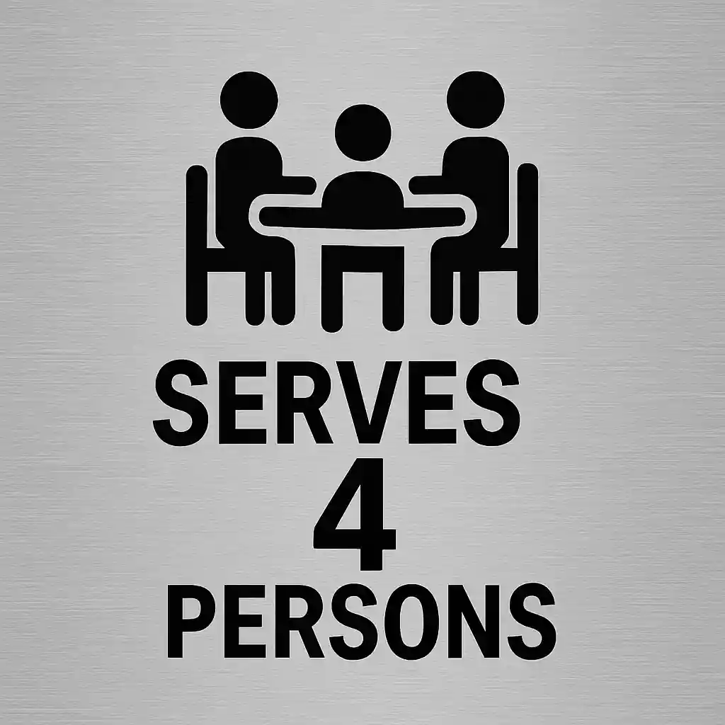 serve 4 persons feature