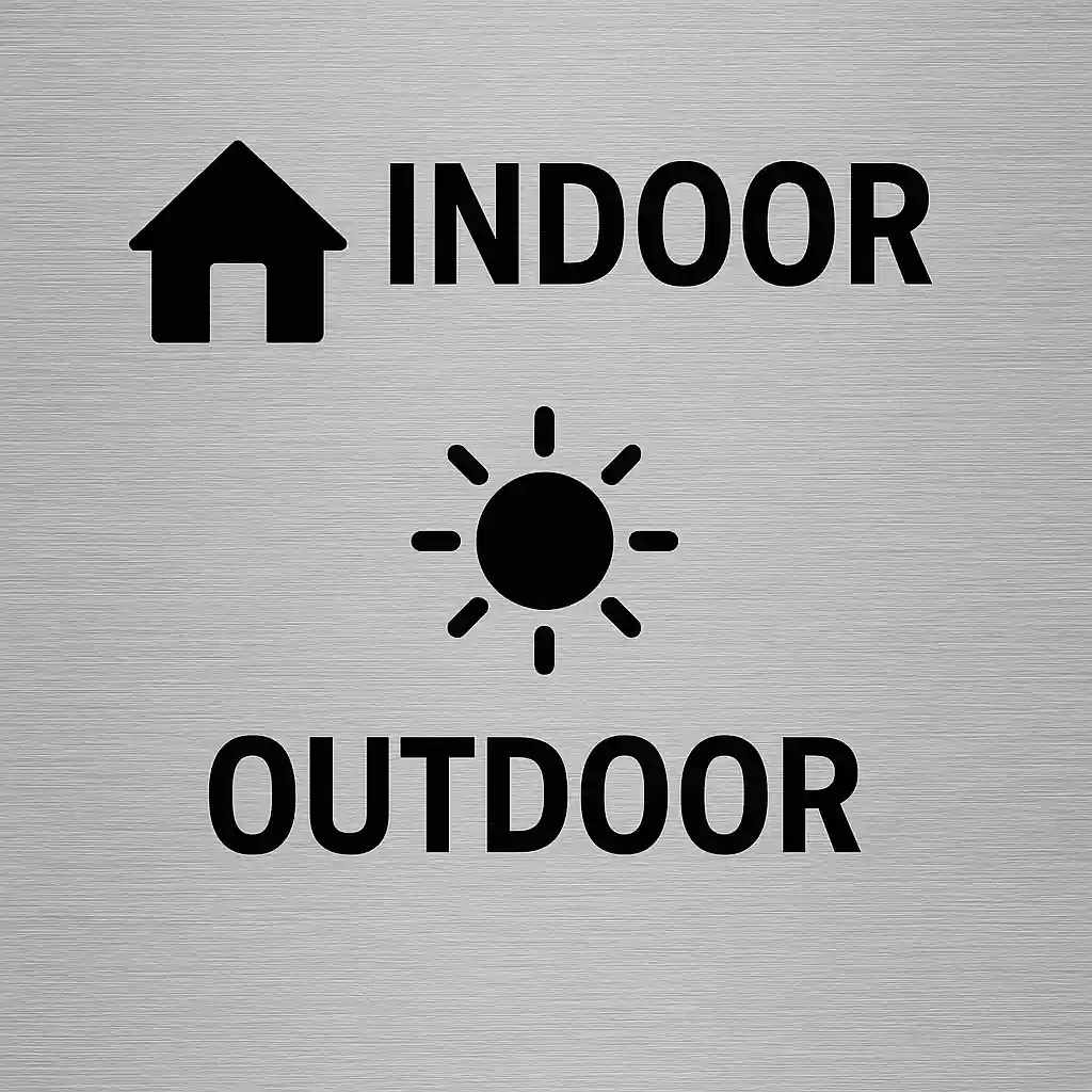 Suitable for indoor and outdoor use feature
