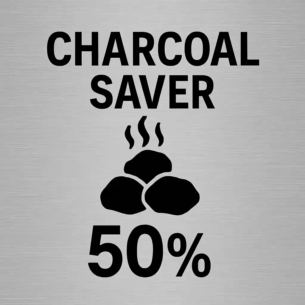 charcoal save by 50% feature 