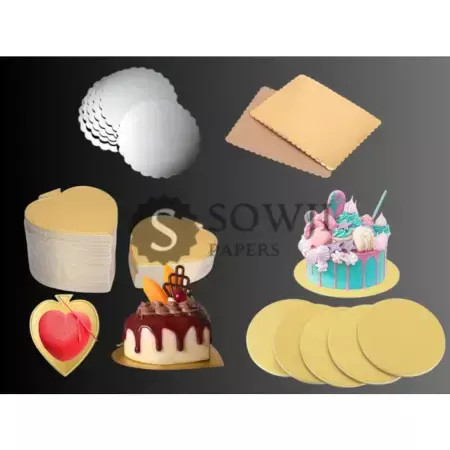 Gold Laminated Cake Base for Luxury Cake Packaging