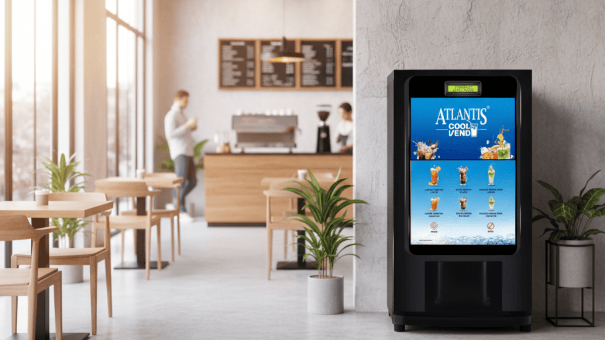 Smart vending machine in an office breakroom
