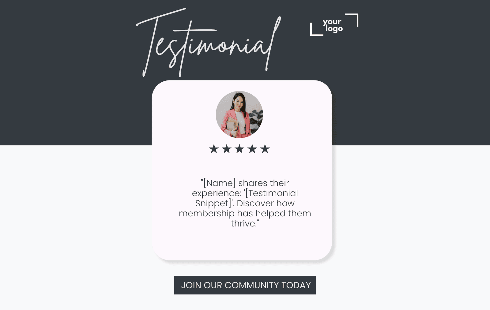 Social Media Member Testimonials Templates for Associations