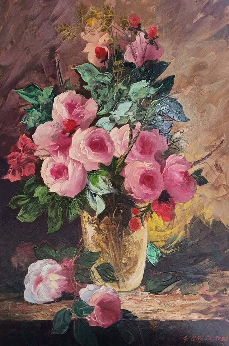 White and Pink Rose 