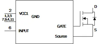 SIC MOSFET with gate driver 