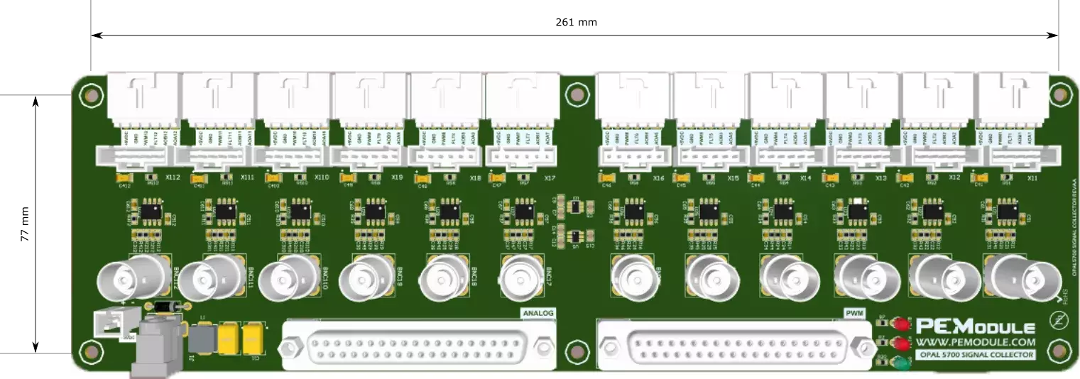 OPAL 5700  ​INTERFACE BOARD dimension
