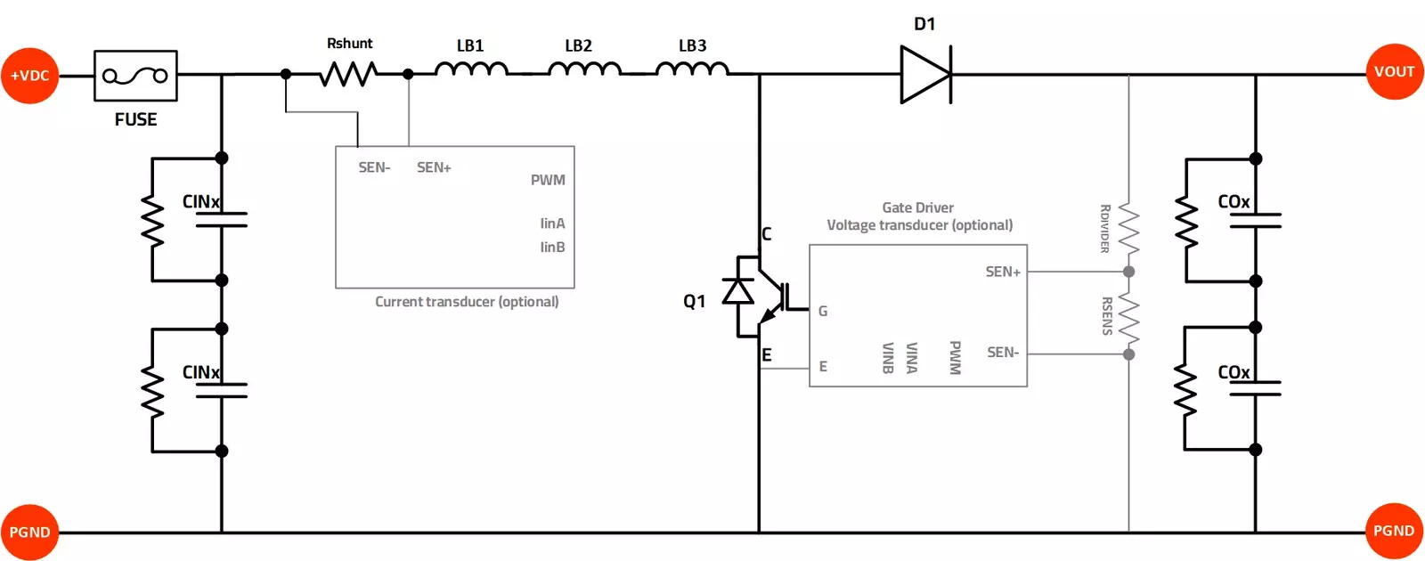 Boost converter Schematic