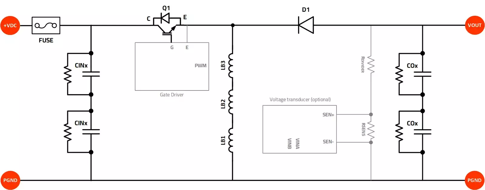 Buck Boost converter Schematic