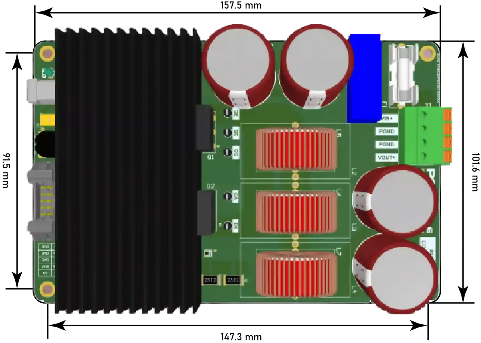 PEModule PLUGY Discovery Buck converter  layout
