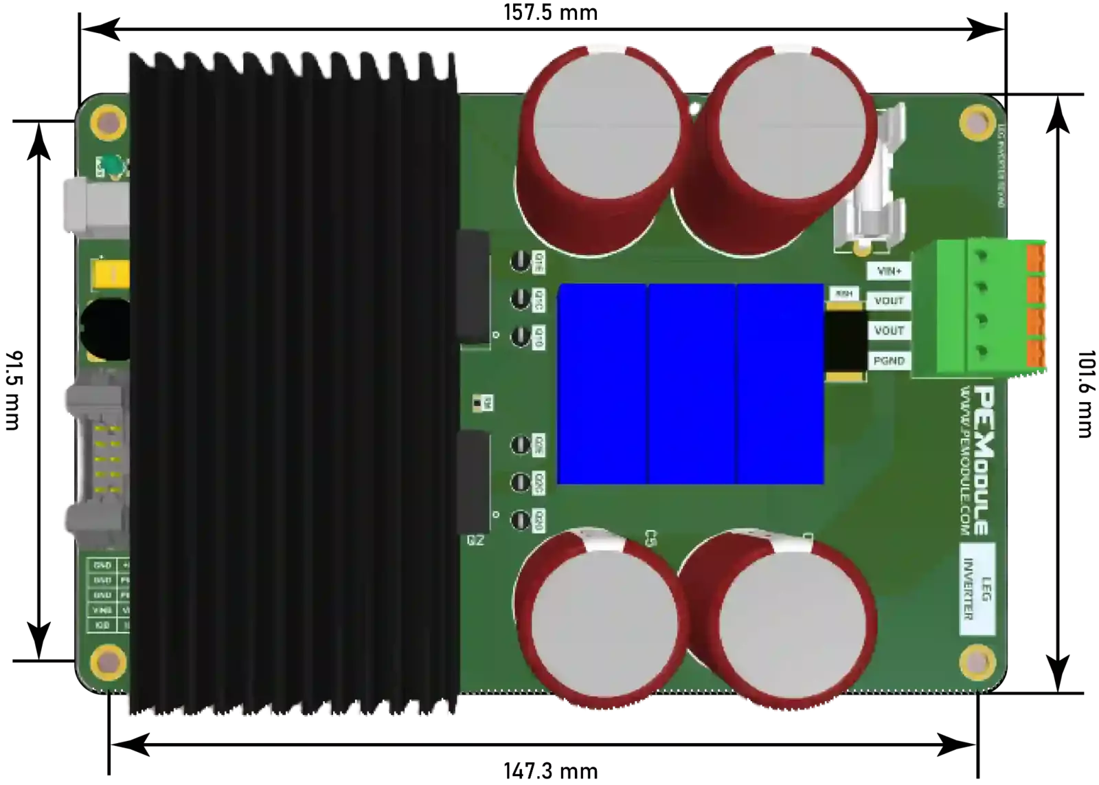 PEModule PLUGY Discovery LEG Inverter  layout