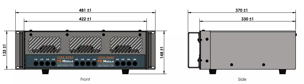 Rack mount Inductive 6 dimension 