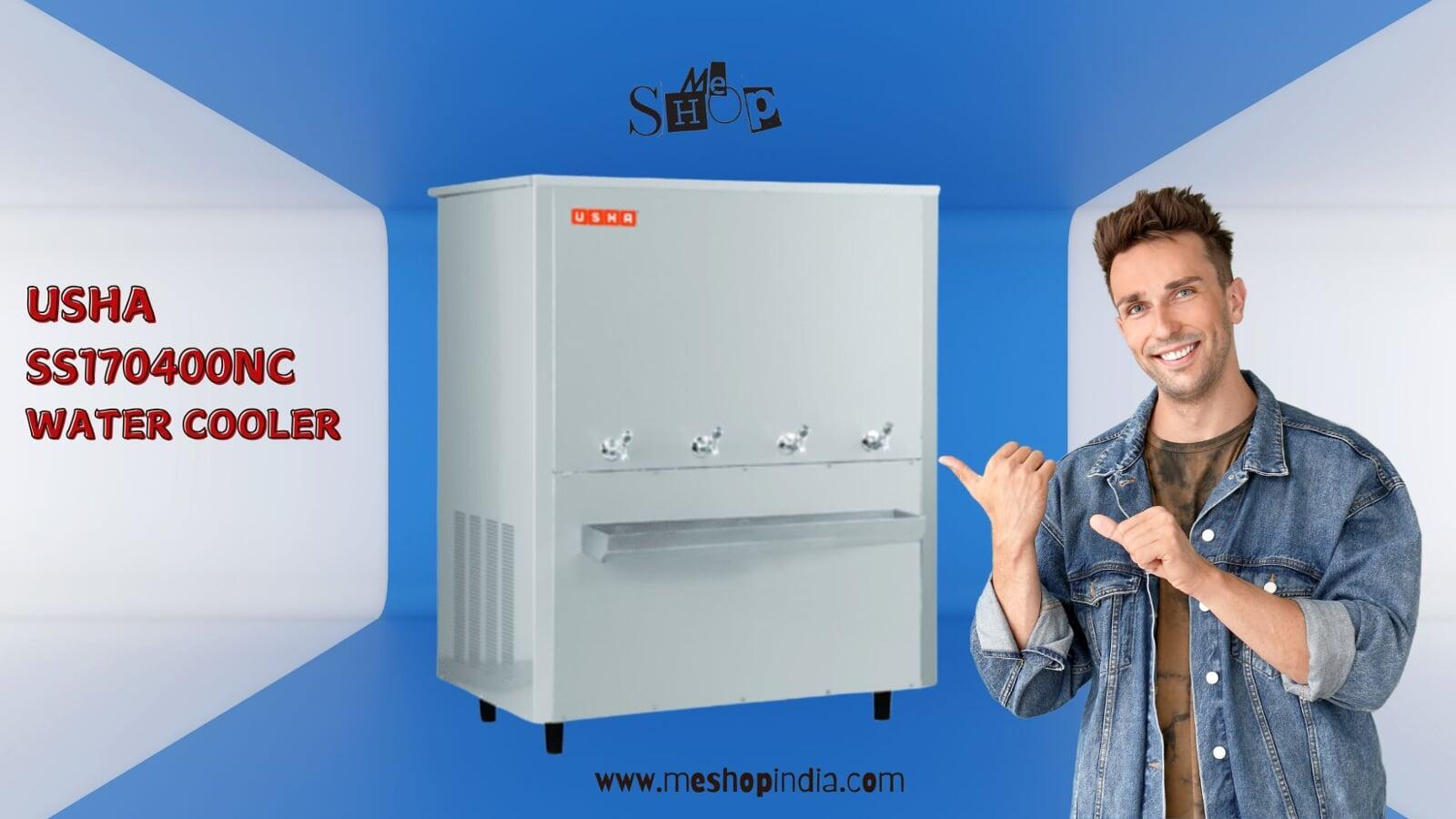 The durable stainless steel body of the Usha SS170400NC.