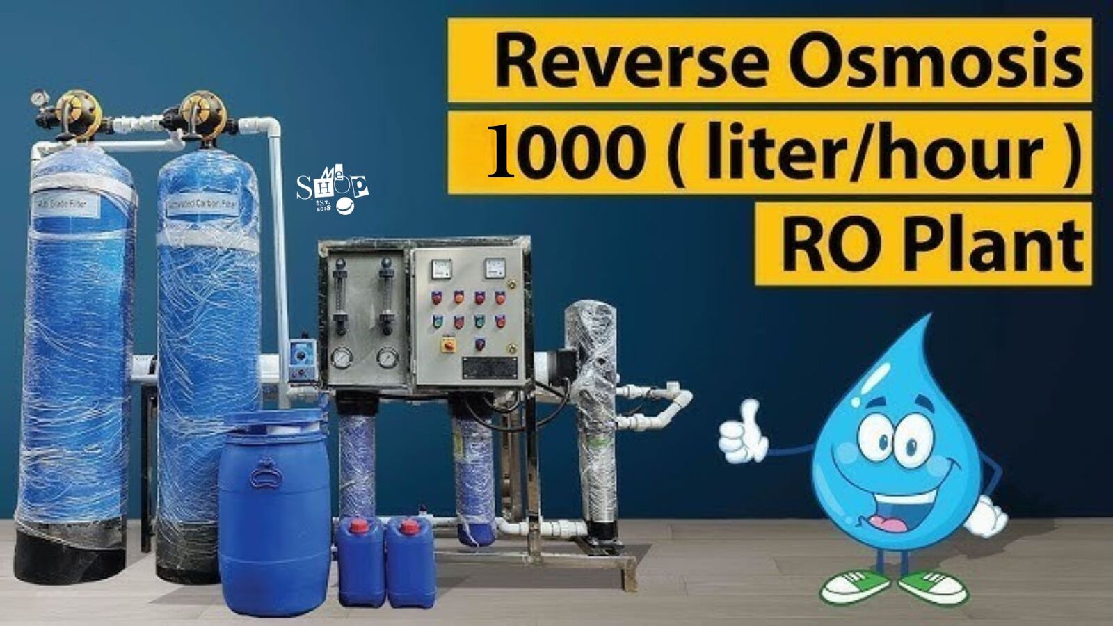 Setting Up a 1000 LPH Commercial RO System Plant for Your Business in Delhi NCR