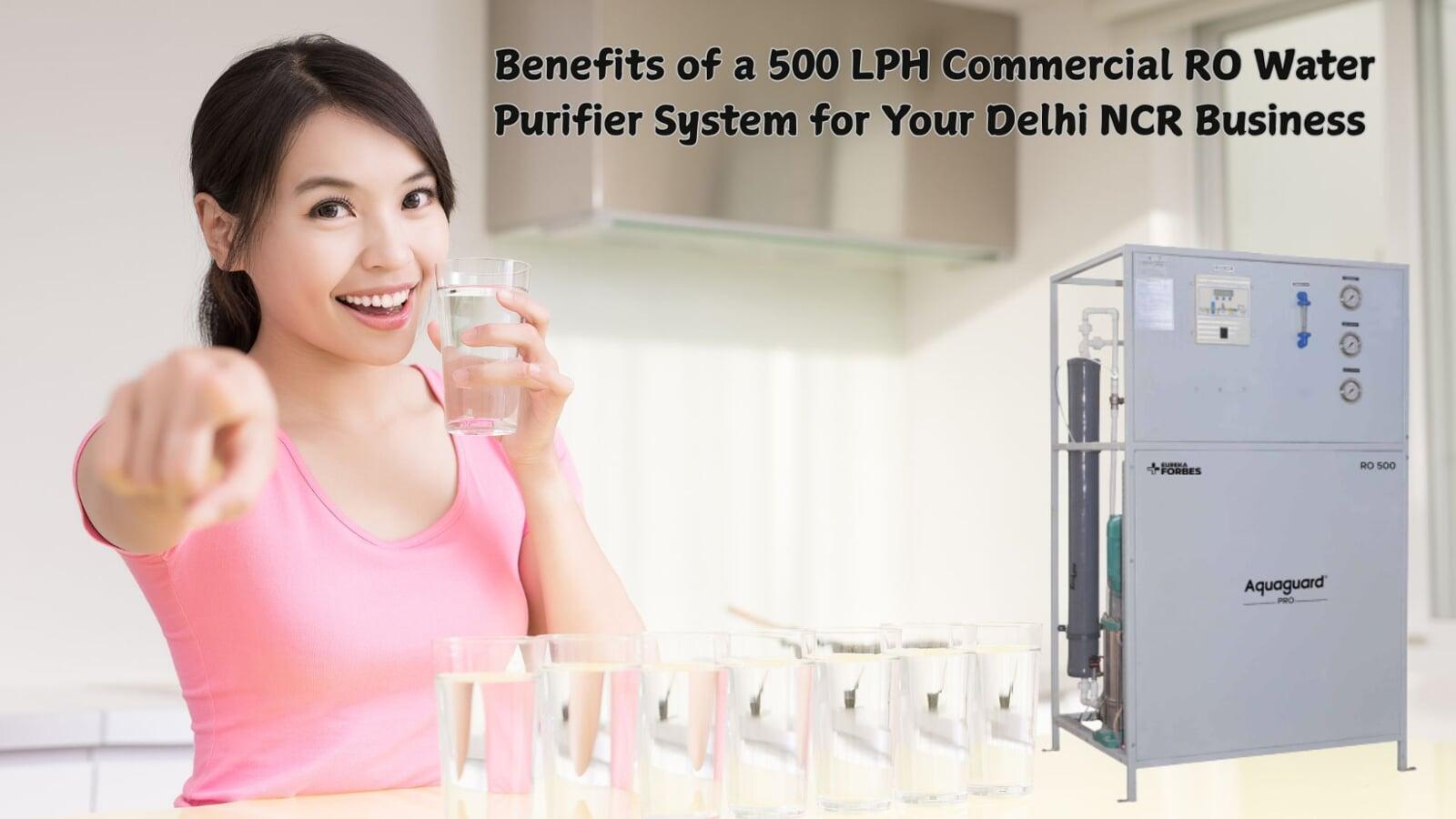 Benefits of a 500 LPH Commercial RO Water Purifier System for Your Delhi NCR Business
