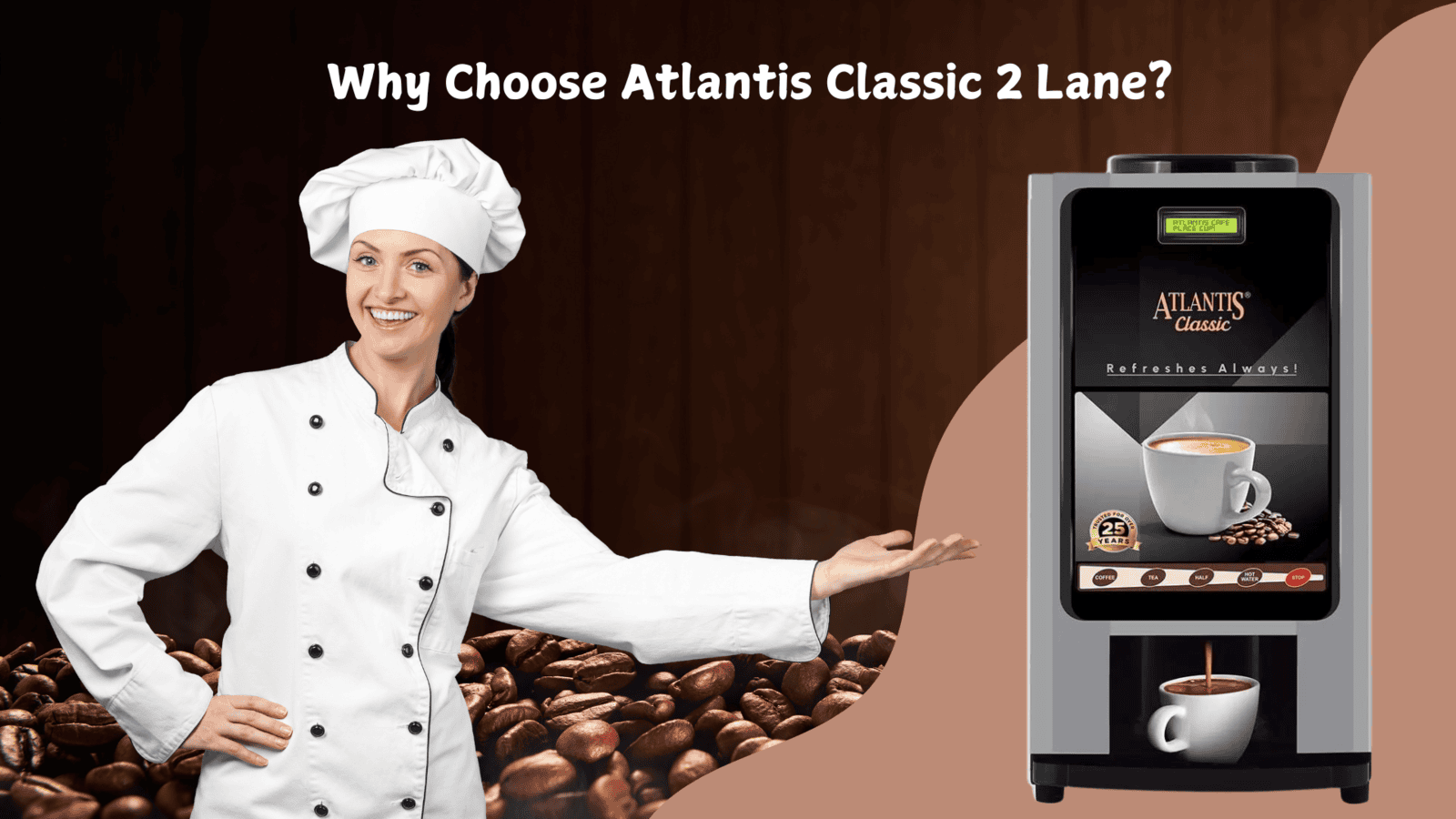 Why Choose the Atlantis Classic 2 Lane-2 litre Premix Vending Machine in Delhi Ncr region