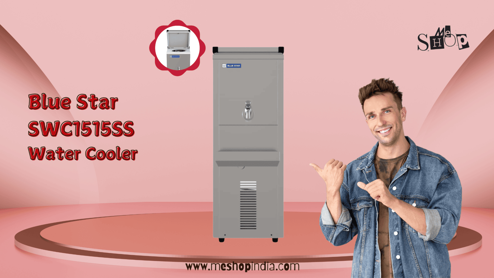 Blue Star SWC 1515 SS: 15 Ltr Commercial Water Cooler at Best Price