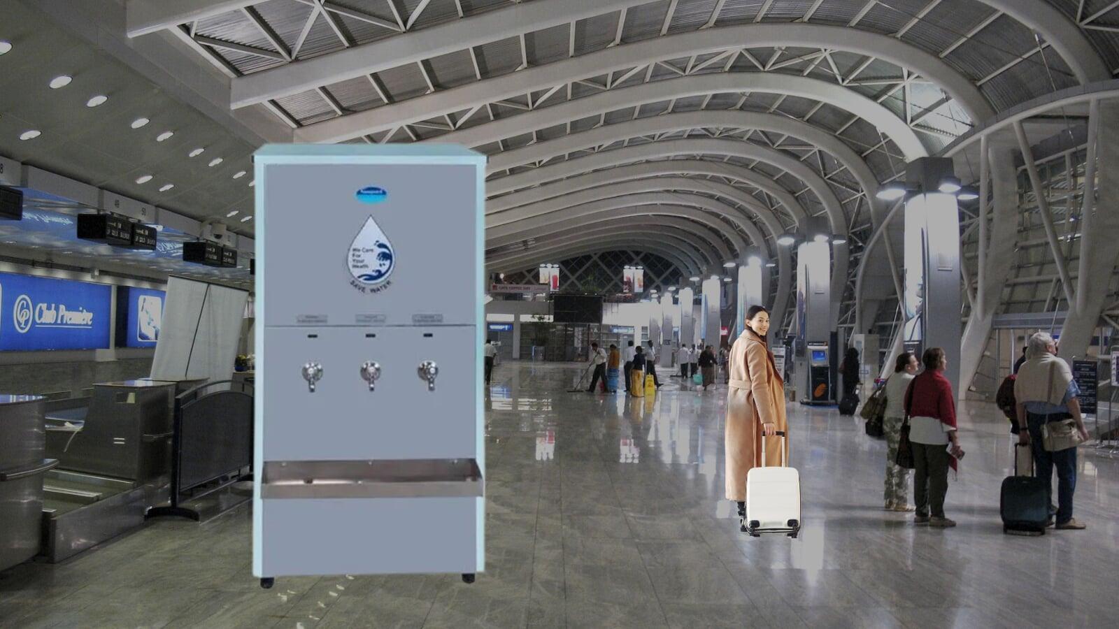 Install Ro water cooler in your Public space to serve clean and pure water.