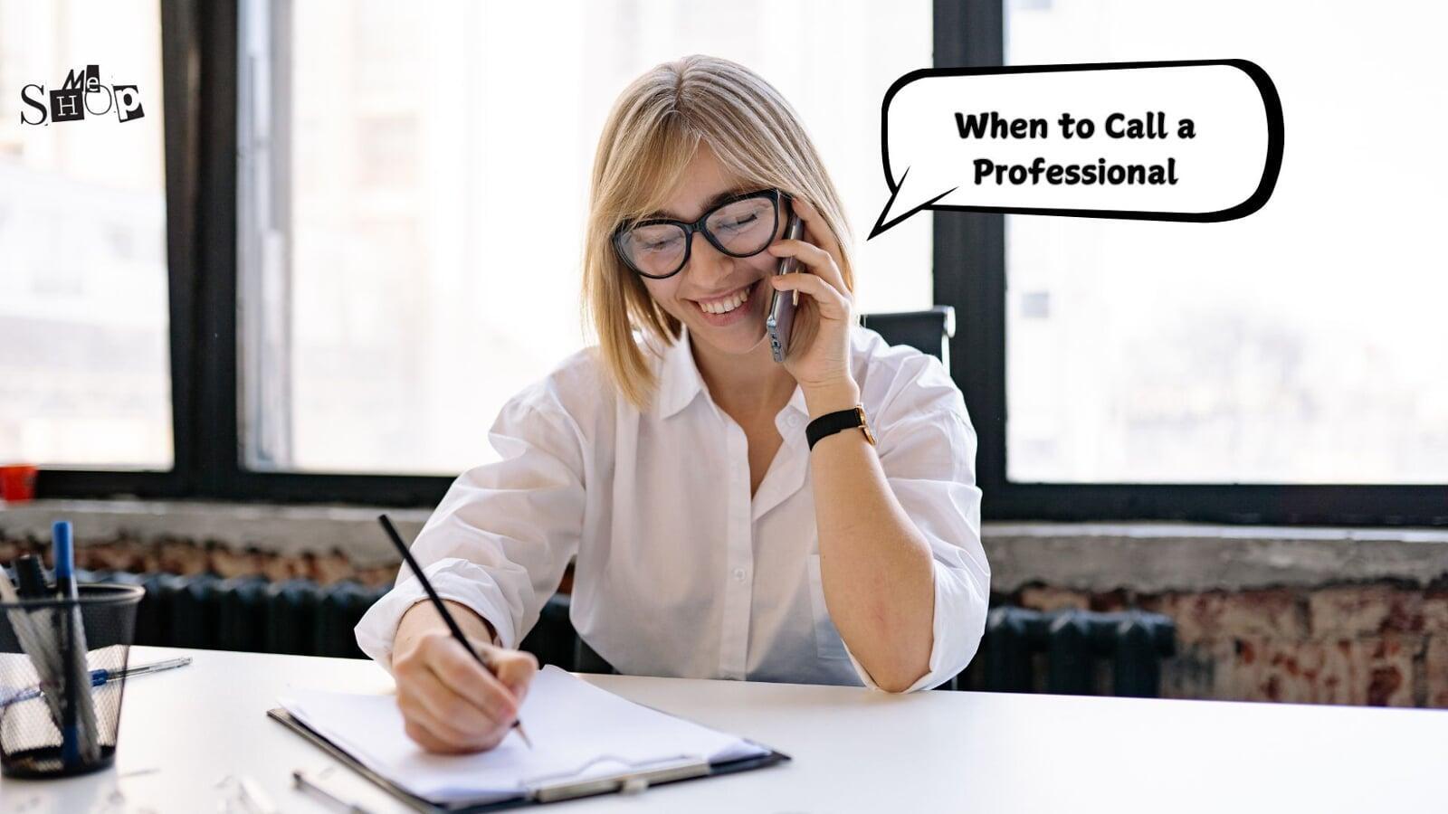 When to Call a Professional