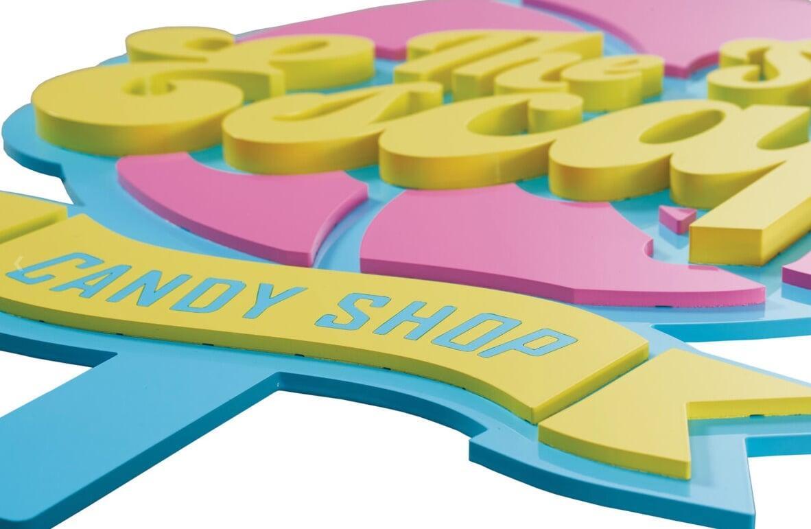 Alumunim flat cut signs