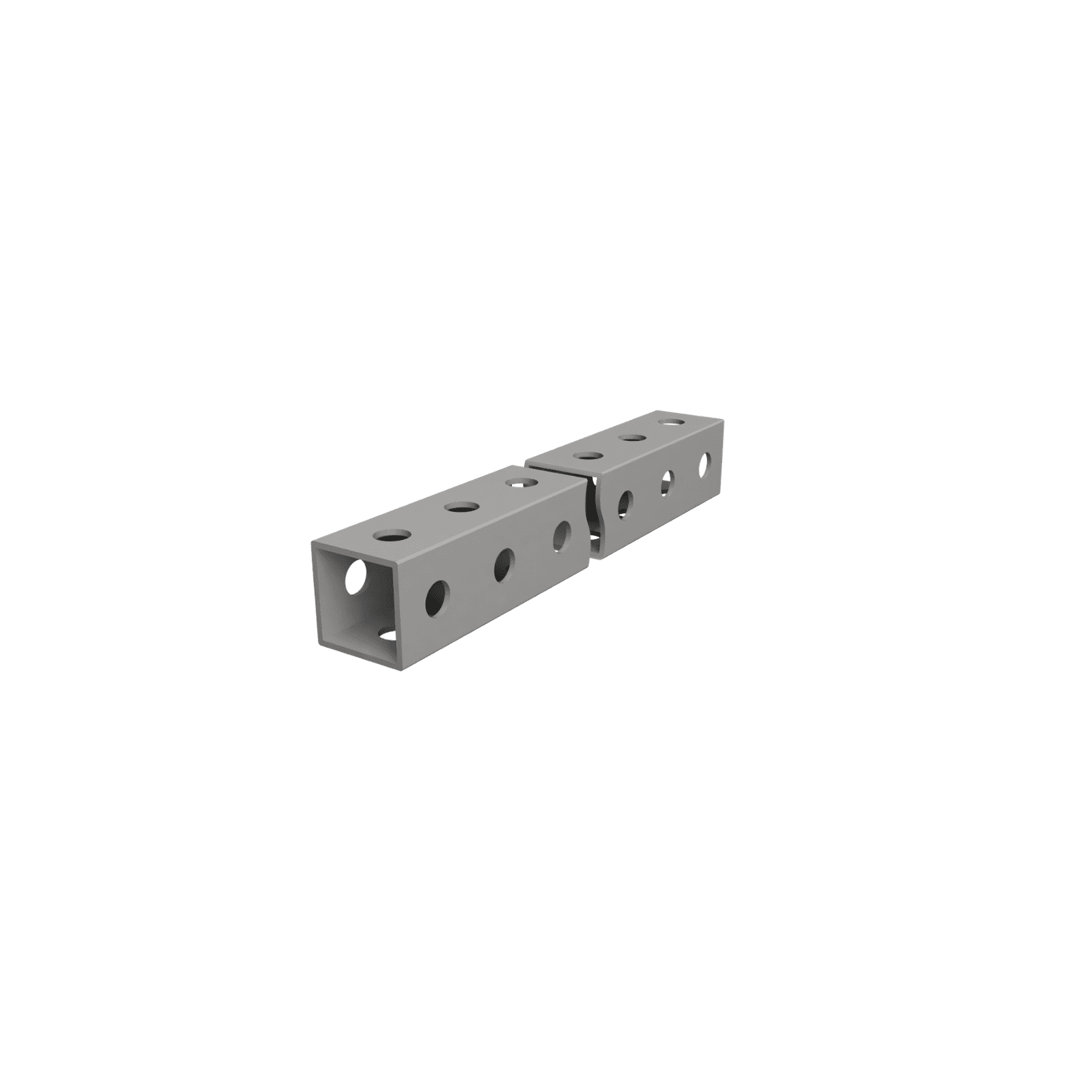 precut grey steel tube