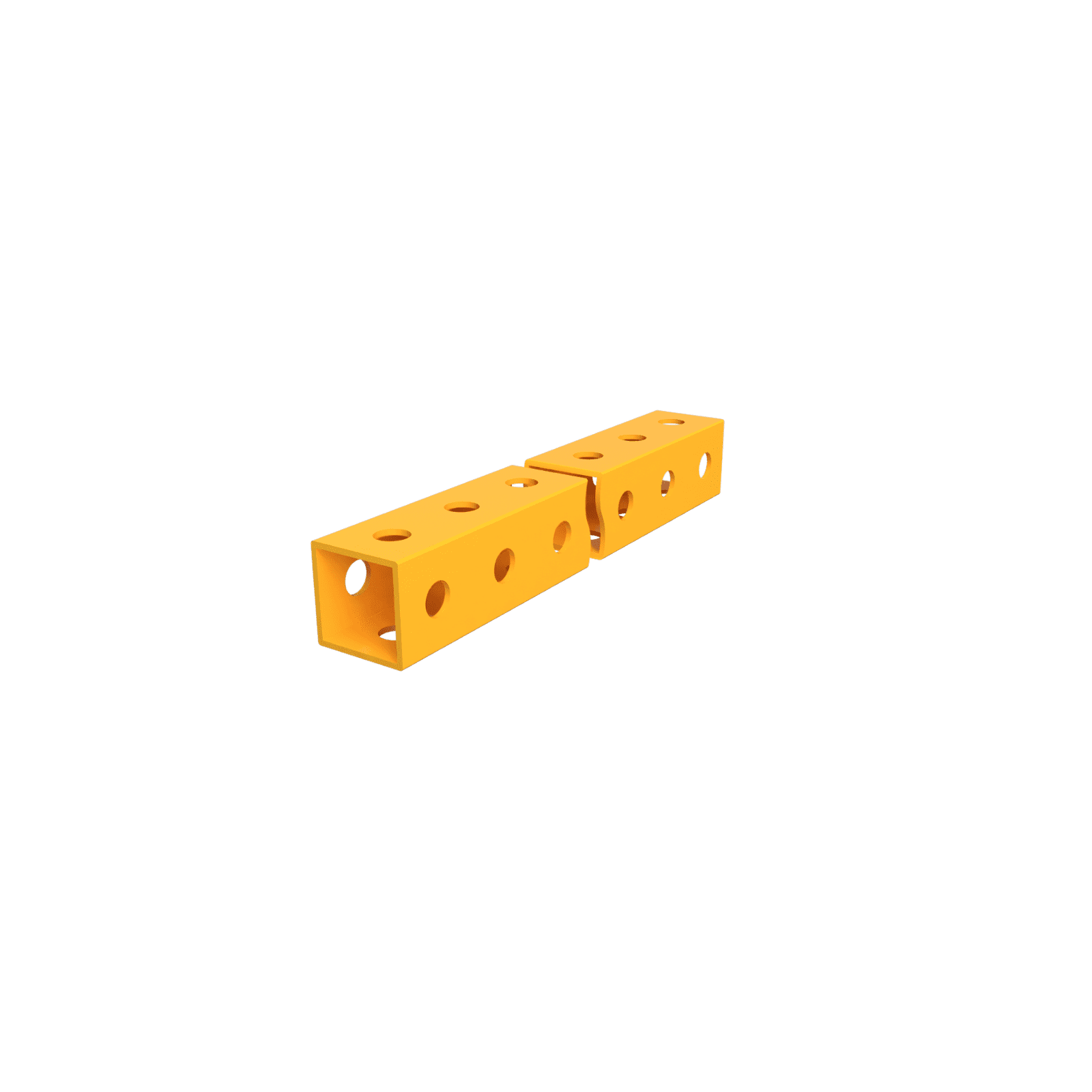 yellow steel tube precut