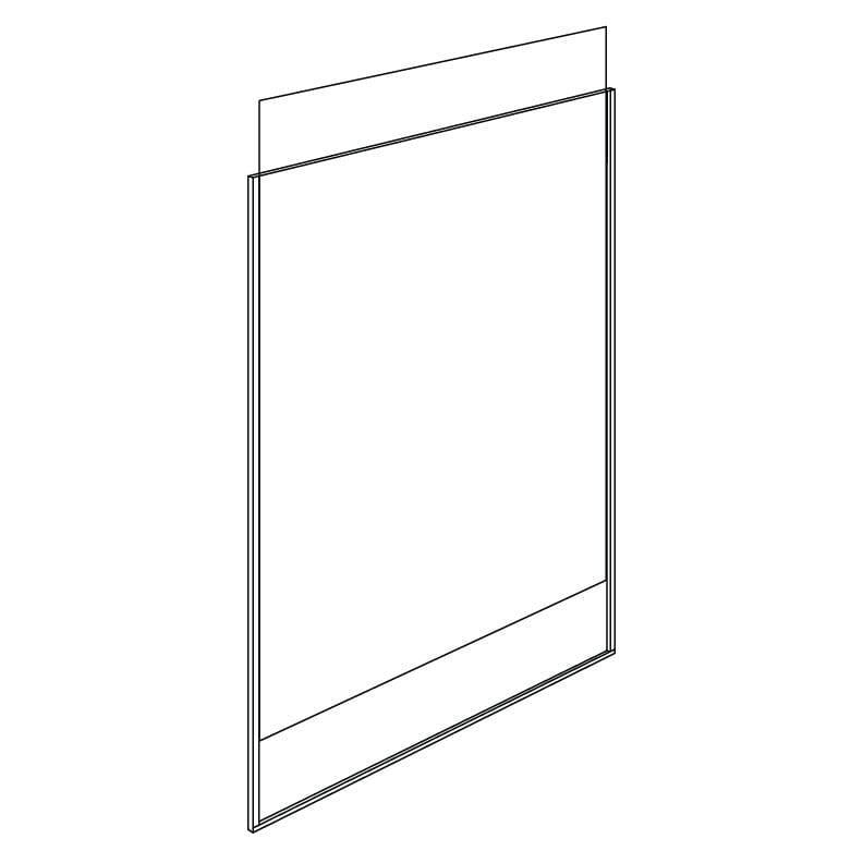 A line-art illustration of the Classic Line Sign Frame