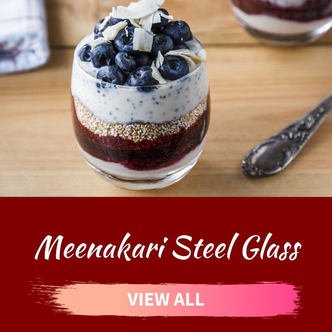 Meenakari Steel Glass