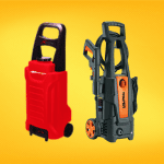Hidrolavadora potente, ideal para limpieza profunda de superficies exteriores y equipos.