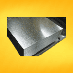 láminas galvanizadas, materiales metálicos recubiertos con una capa de zinc para resistir la corrosión