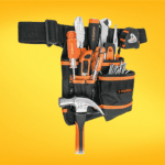 Porta herramientas resistente y funcional, ideal para almacenar y transportar tus herramientas de forma segura y ordenada.