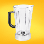 Vaso de licuadora resistente, ideal para mezclar y triturar ingredientes con facilidad, compatible con diversas marcas y modelos de licuadoras.