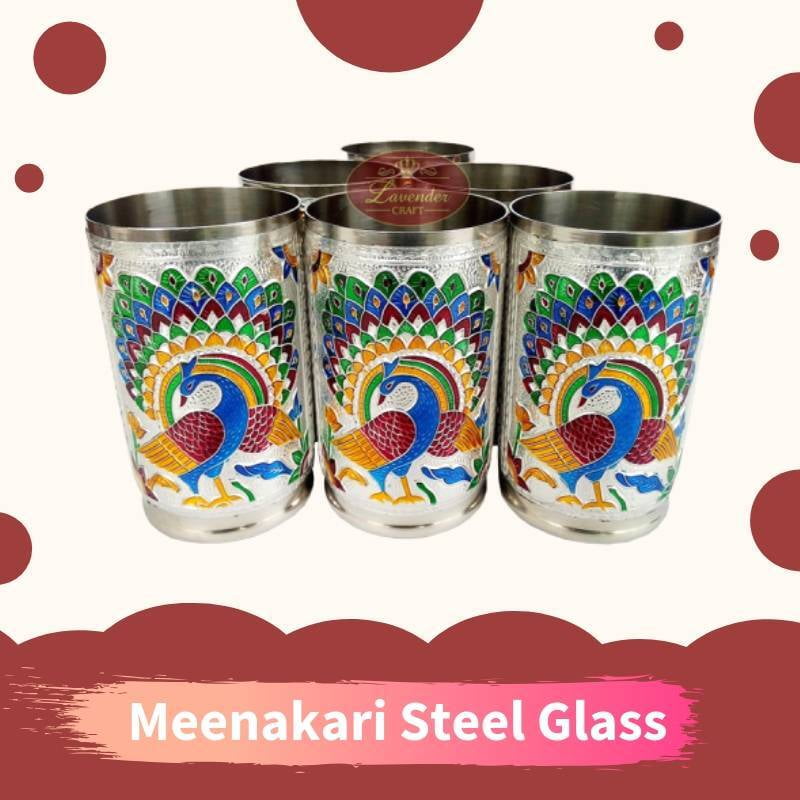 Meenakari Steel Glass